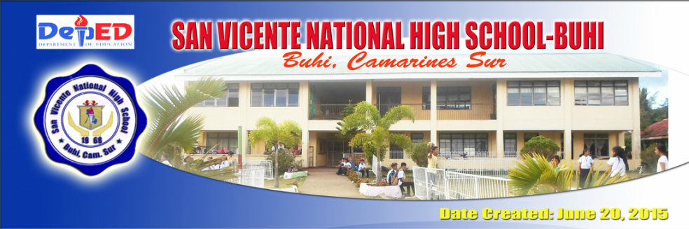 SAN VICENTE NATIONAL HIGH SCHOOL-BUHI